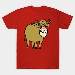 Gold Ox with Large Easter Egg T-Shirt